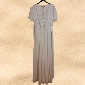 Baltic Born Ricarica White Short Sleeve Maxi Dress NWT Size L